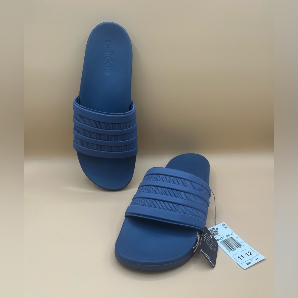 Men’s Adidas blue adilette comfort slides size 11